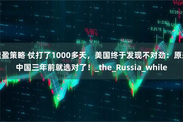 速盈策略 仗打了1000多天，美国终于发现不对劲：原来中国三年前就选对了！_the_Russia_while